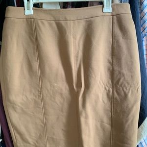 Tan pencil skirt
